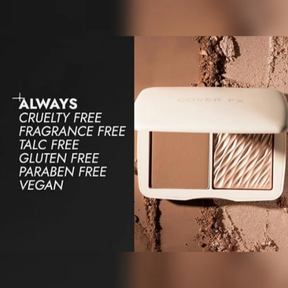 NEW COVER FX Monochromatic Powder Bronzer Duo Sunkissed Bronze Soft Matte